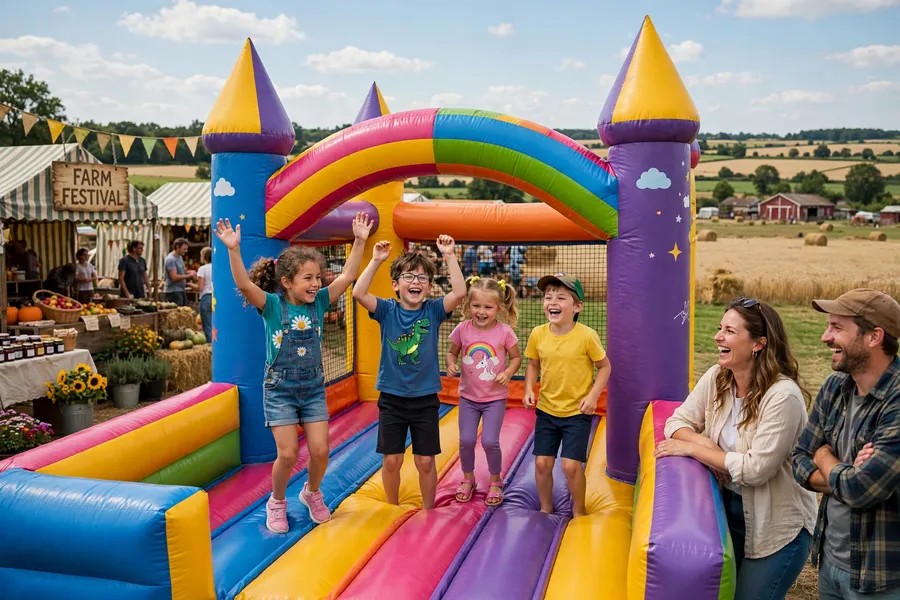 Jumping castle at Dakha Farm